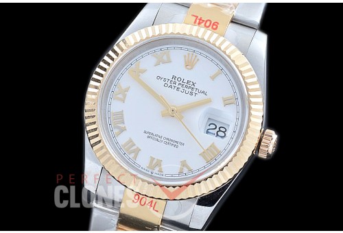R36DJT-321 GMF 126233 SS/YG Fluted/Oyster White Roman A-2824 904L Steel