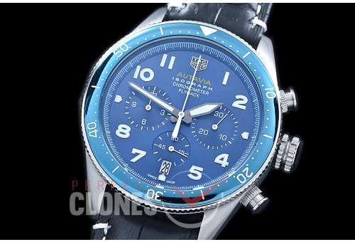 TG-AUT-104 Autavia Isograph Chronograph SS/LE Blue Jap OS 20 Quartz 