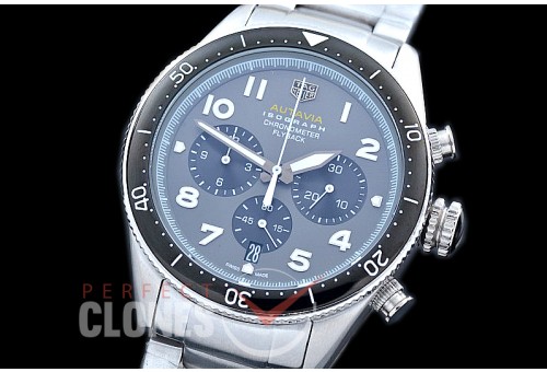 TG-AUT-103S Autavia Isograph Chronograph SS/SS Grey Jap OS 20 Quartz 