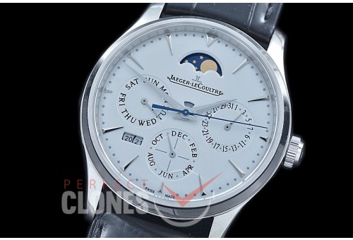 0 JL-MPC-101 Master Perpectual Calender SS/LE White Asian Customs Movt 