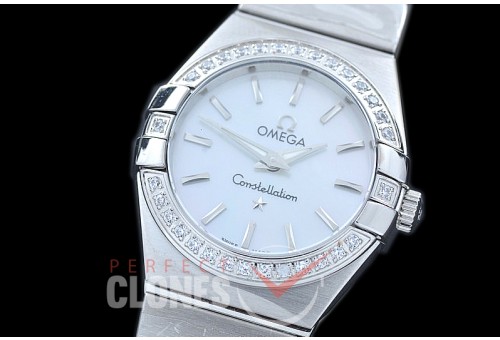0 OMCON-25-101D Constellation Quartz 25mm SS/SS White Sticks Swiss Quartz
