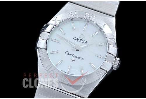 0 OMCON-25-101 Constellation Quartz 25mm SS/SS White Sticks Swiss Quartz
