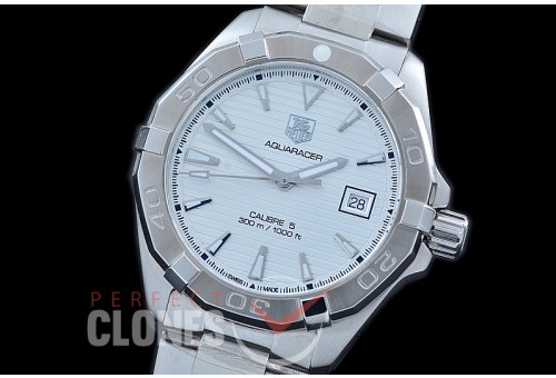 0 0 TGAQ-C5-021 Aquaracer Calibre 5 Automatic SS/SS White Asian 2824