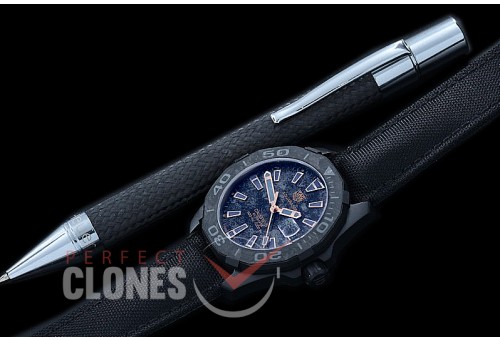 TGAQ-CAR-103 TBF Aquaracer Carbon Calibre 5 Automatic TI/FC/NY Black-Rose Gold Asian 2824 - Special Offer 
