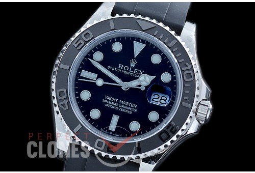 RYM-42-011R BP 2019 Yachtmaster 42 226659 Men Oysterflex CER/SS/RU Black Asian 2824