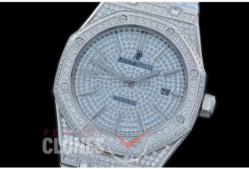 AP15400-011 Royal Oak 15400 Ultra Bling SS/SS Diam Crested AP 3120