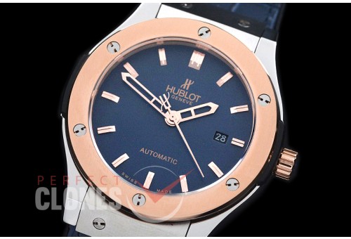 0 0 HBFS-45-0144 Classic Fusion Twotone SS/RG/LE Blue M-9015