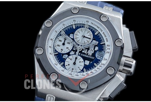 AAP01002 ARF Royal Oak Offshore 26078 Ruben Barrichello II Limited Edition TI/LE Blue A-3126