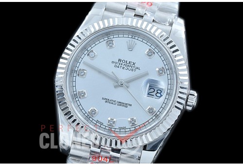 R41DJS-111J NF Datejust II 126334 904L Steel Fluted/Jubilee SS/SS Silver Diam SA 3235