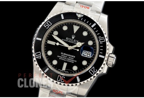 0 0 0 0 RLSS00971 GMF V2 904L Steel Submariner 116610LN SS/SS Black SA 3135