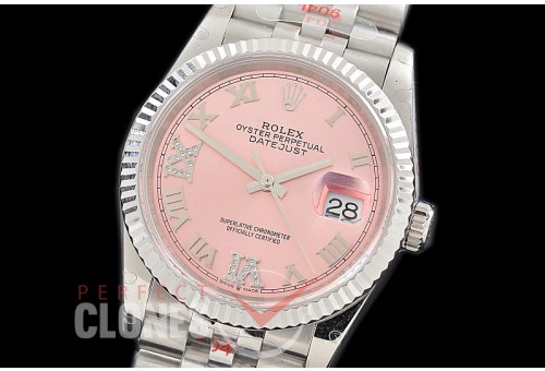 R36DJS-3235-128 GMF 126234 SS/SS Fluted/Jubilee Salmon Pink Roman SH 3235 904L Steel 