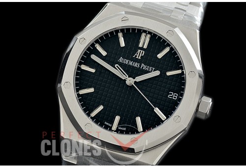 0 0 0 AP15500-052 ZF V2 AP15500ST Royal Oak Automatic SS/SS Black Miyota Asian Clone Calibre 4302 28800bph