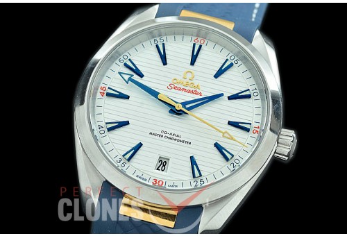 OMAT41-005R XF/VSF Ryder Cup Limited Edition Aqua Terra Date Automtaic SS/RU White VS Cal 8900 Superclone