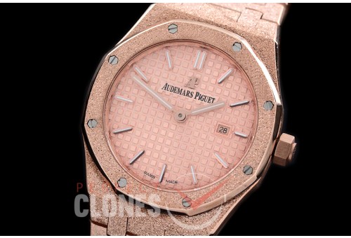 AP67653-175 Royal Oak Frosted 33mm Quartz RG/RG Rose Gold Jap Quartz