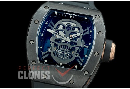 0 0 0 0 0 RM052-013 ZF RM-052 Skull Limited Edition CER/RU NH05A Tourbillon 