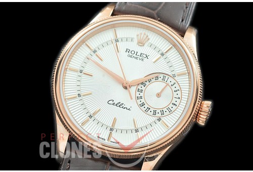  0 0 0 RLCDT00031 GMF 50515 Cellini Date RG/LE White Sticks SA 3165
