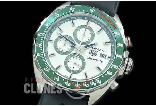 0 0 0 0 TGF1-00301R Formula 1 Chronograph SS/RU White OS 10 Qtz
