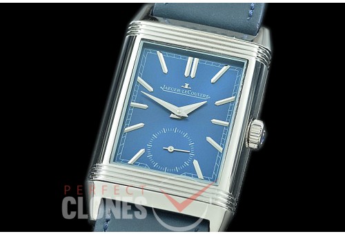 0 JLR-034 PPF Reverso Classique Automatic SS/LE Blue Asian Customised Movement 