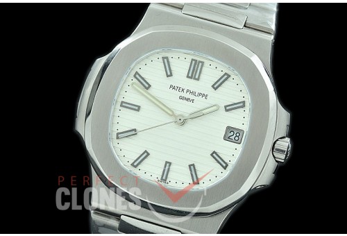 PP00501S BP Nautilis 5711 SS/SS White Miyota 9015 Modified Calibre 324SC