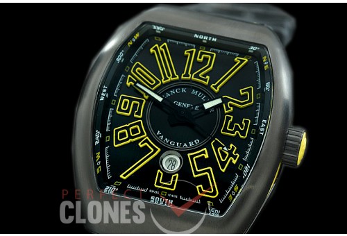 0 0 0 FMVG-042 ZF Vanguard Colours V45 SC BLK BLK YEL Automatic PVD/RU Black / Yellow Miyota 9015 
