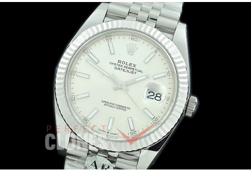 0 0 R41DJS-981J JF/ARF 904L Steel 126334 Jubilee SS/SS 2019 Silver Sticks Asian 2824/3235 Mod