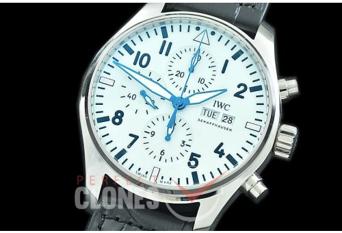 0 0 IWP00090 Pilot Chronograph 377725 150 Years Anniversary Limited Edition SS/LE White A-7750