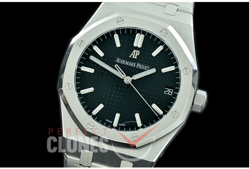 0 0 0 AP15500-102 OMF V2 AP15500ST Royal Oak Automatic SS/SS Black Miyota Asian Clone Calibre 4302 28800bph