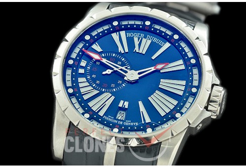 0 0 0 0 0 0 RDCAL-033 TBF Excalibur 45 Automatic SS/LE Blue Roman Customize RD640