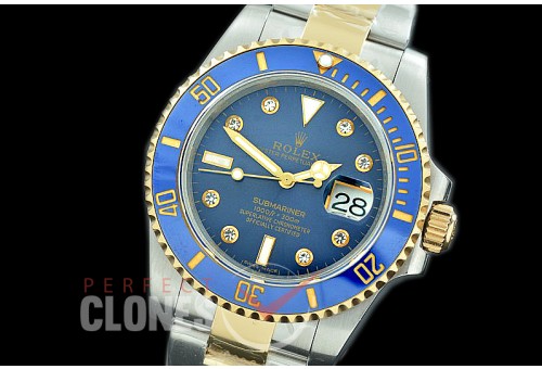 0 0 0 RLST00204 BP Submariner 116613LB SS/YG Blue VR 3135 - Special Offer