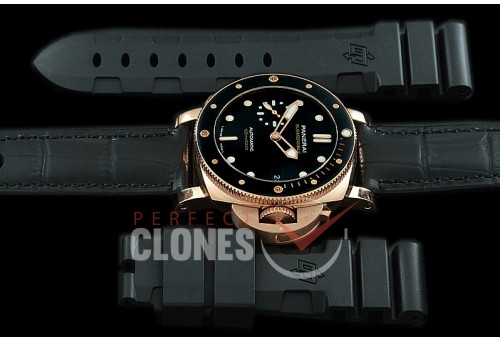 0 0 0 0 0 PN974V01 XF/VSF Pam 974 V Series 42mm Luminor Submersible Gold Tech GT/LE VS P9010 - Free Bundle Rubber Strap 