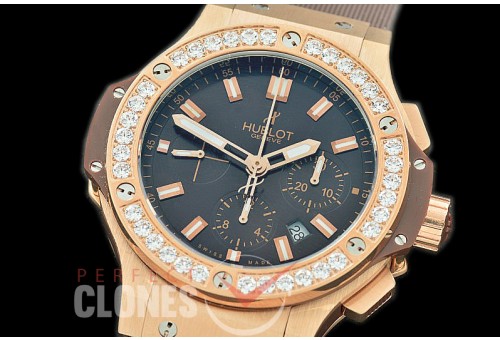 0 0 0 HB00964D Big Bang Evolution Chronograph SS/RU Brown A-7750 - Special Offer 