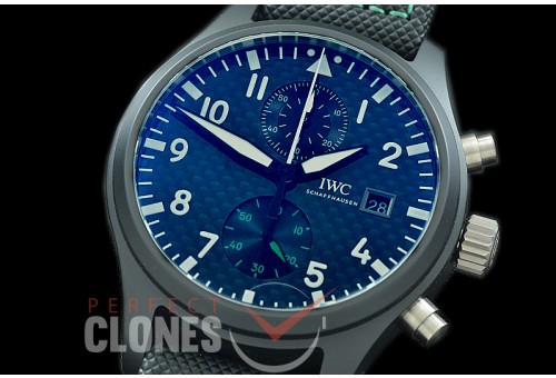 0 0 0 0 IWP00073 YLF Pilot Chronograph 389005 Mercedes AMG Petronas Motorport Special Edition CER/NY Black CF A-7750