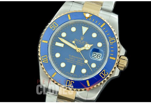 0 0 0 RLST00197 SKY-F Submariner 116613LN SS/YG Blue A-2813 - Free Shipping 