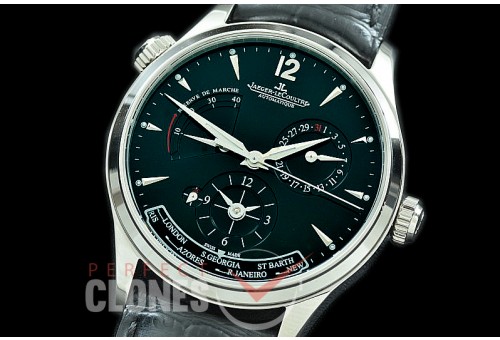 0 0 JLMRDT-002 ZF Master Reserve Duo Time SS/LE Black Asian Modified Movt 