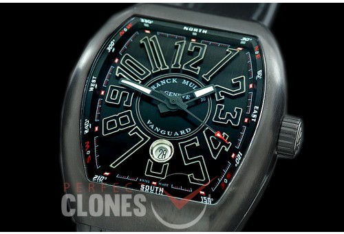0 0 0 FMVG-041 ZF Vanguard Colours V45 SC BLK BLK Automatic PVD/RU Black Miyota 9015 