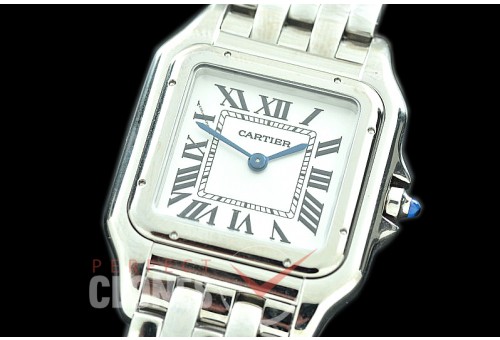 CARPT-011 KOR-F Panthere de Cartier Ladies 27mm SS/SS White Swiss Quartz 