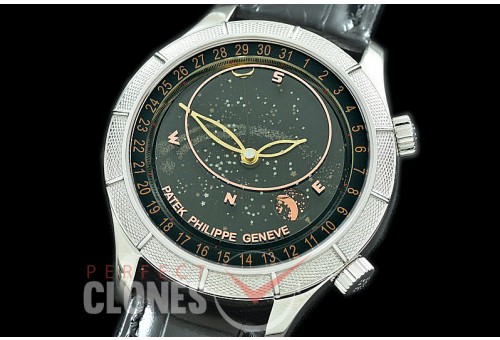 0 0 0 PPSM-6102-102 V9F 6102P Sky Moon Celestial Automatic SS/LE Blue Asian Custoomized