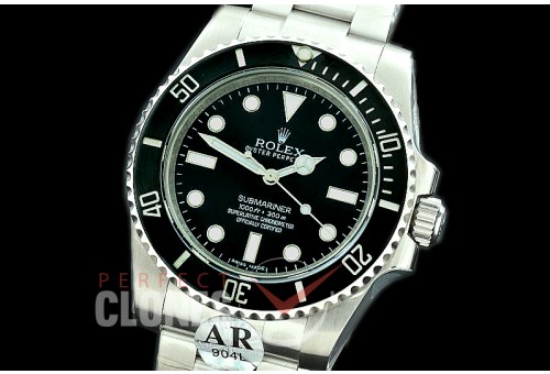 RLSS00956 JF/ARF V3 No Date Submariner 114060LN SS/SS Black A-2824 904L Steel