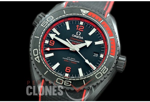 0 OMCPOGMT-087R XF/VSF Planet Ocean GMT Deep Black CER/RU Black/Red VS 8906 Superclone 