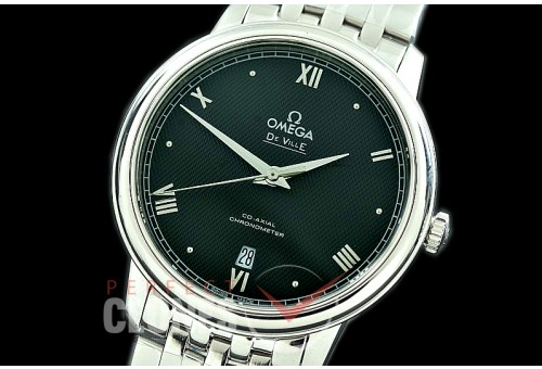 0 OMPRE-072 TWF Deville Prestige 38.5mm SS/SS Black Roman Jap Miyota 9015