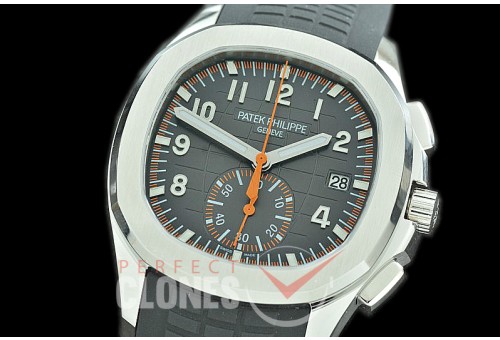 PPAQC-5968-012 Aquanaut Chronograph 5968A SS/RU Black A-7750 