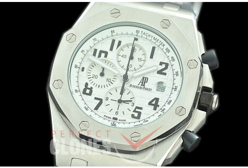 AP26400-901R Royal Oak Offshore Chronograph 26400 SS/RU White Seiko VK6 