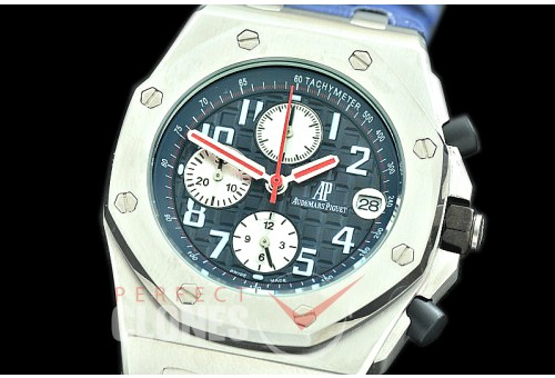 AP26400-908L Royal Oak Offshore Chronograph 26400 SS/LE Blue/White Seiko VK6 ite Seiko VK6 