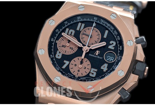 AAP00130 2020 JF/ARF Royal Oak Chrono 26470 RG/LE Black A-3126 Sec@12