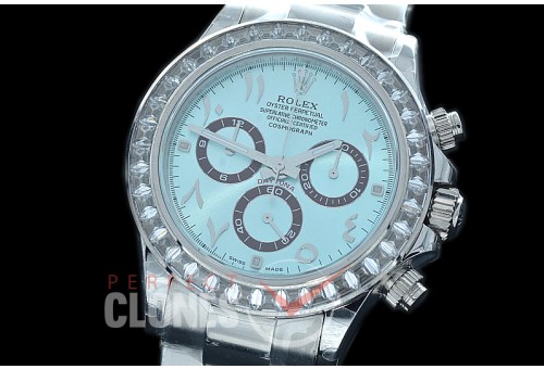 0 0 0 RLDS00052D Daytona 116506 SS/Cer/SS Arabic Ice Blue Sticks A7750