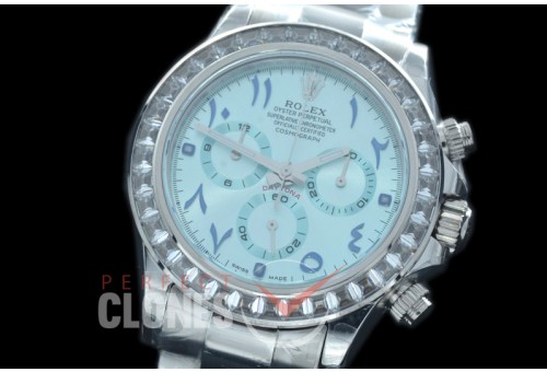 0 0 0 RLDS00055D Daytona 116506 SS/Cer/SS Arabic Ice Blue Sticks A7750
