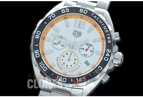 0 TGF1-00001S Formula 1 Red Bull Limited Ed Chronograph SS/SS White CF OS 10 Qtz
