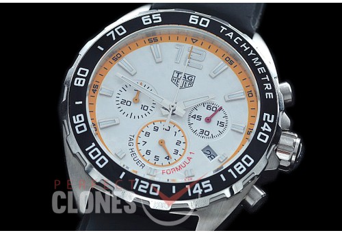 0 TGF1-00001 Formula 1 Red Bull Limited Ed Chronograph SS/RU White CF OS 10 Qtz