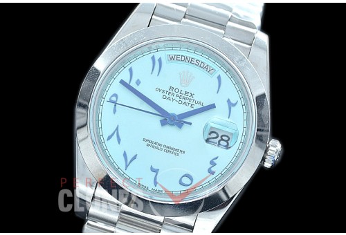 R40DDS00407A 228206 SS/SS Smooth Bez Ice Blue Arabic Special Edition A-2836