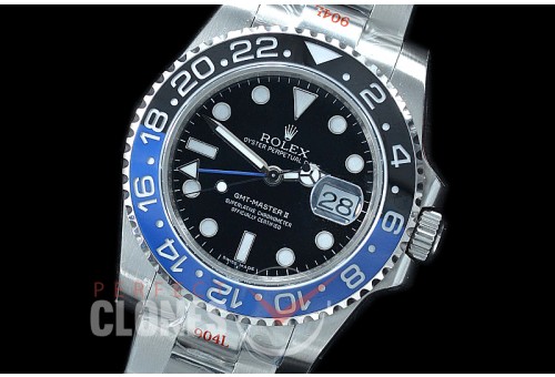 0 0 0 0 0 RLGS00932 GMF V4 904L Steel V3 GMT 116710BLNR Batman SS/SS Black SA 3186 CHS